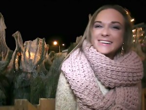 Stranger fucks him in public for cash