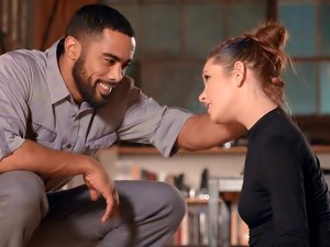 Delicate Kassondra Raine gets pounded by hung black man.