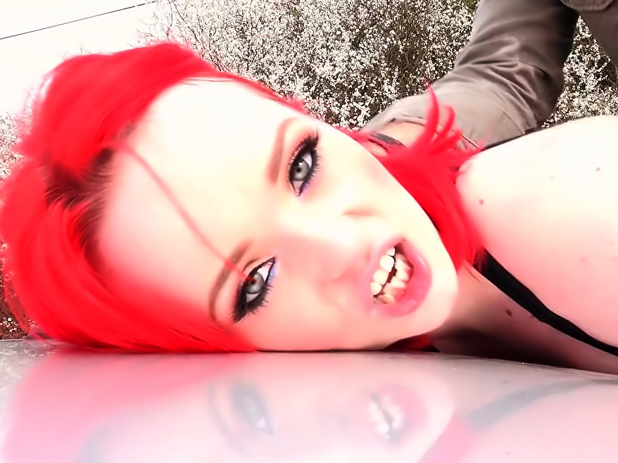 Busty Redhead Drilled