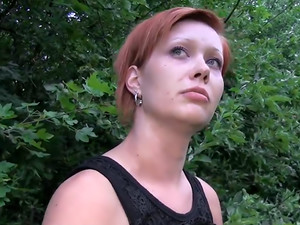 Fit Czech barmaid offered cash for outdoor sex